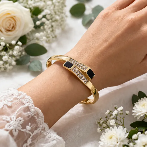 RIDHVEE_Gold_Plated_CZ_&_Black_Stone_Designer_Kada_Bangle_for_Women_|_Anti-Tarnish_Stylish_Bracelet_|_Premium_Crystal_Studded_Fashion_Kada_for_Daily_Wear_&_Party_(RV-AT-KAB-027)