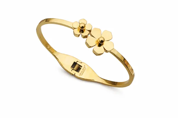 RIDHVEE_Gold_Plated_Floral_Kada_Bangle_for_Women_|_Anti-Tarnish_Flower_Design_Bracelet_|_Elegant_Minimal_Designer_Kada_for_Daily_Wear_&_Party_(RV-AT-KAB-028)