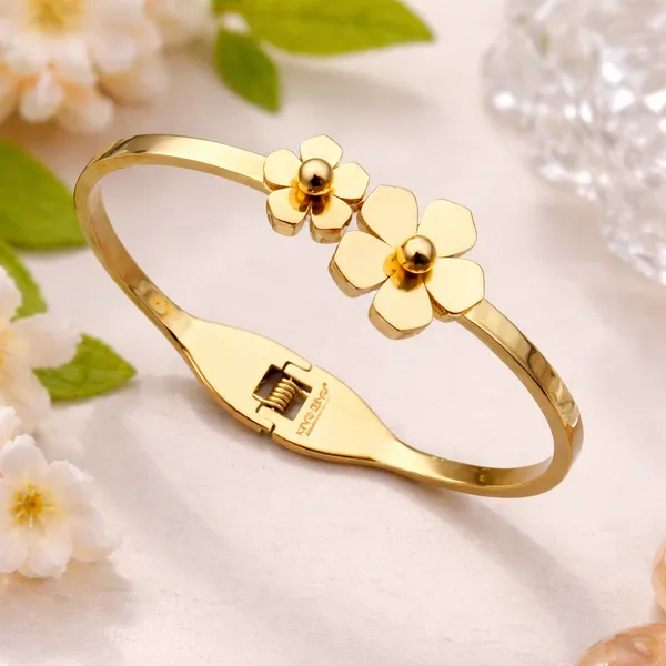 RIDHVEE_Gold_Plated_Floral_Kada_Bangle_for_Women_|_Anti-Tarnish_Flower_Design_Bracelet_|_Elegant_Minimal_Designer_Kada_for_Daily_Wear_&_Party_(RV-AT-KAB-028)