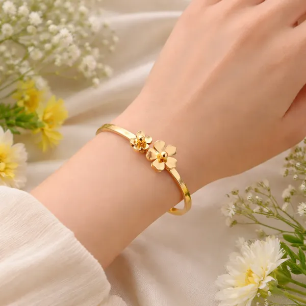 RIDHVEE_Gold_Plated_Floral_Kada_Bangle_for_Women_|_Anti-Tarnish_Flower_Design_Bracelet_|_Elegant_Minimal_Designer_Kada_for_Daily_Wear_&_Party_(RV-AT-KAB-028)