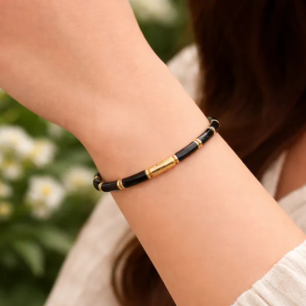 RIDHVEE_Black_&_Gold_Plated_Kada_Bracelet_for_Women_|_Anti-Tarnish_Designer_Bangle_with_Magnetic_Clasp_|_Stylish_Daily_Wear_Fashion_Jewellery_for_Girls_(RV-AT-KAB-031)