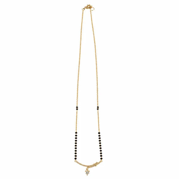 RIDHVEE_Gold_Plated_Mangalsutra_for_Women_|_Anti-Tarnish_Black_Bead_Chain_Necklace_|_Elegant_Curved_Bar_Pendant_with_Drop_Stone_|_Lightweight_Daily_Wear_&_Office_Wear_Mangalsutra_(RV-AT-MGL-008)