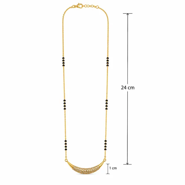 RIDHVEE_Curved_Diamond_Mangalsutra_for_Women_|_Anti-Tarnish_Gold_Plated_Black_Bead_Chain_Necklace_|_American_Diamond_Studded_Bar_Pendant_|_Elegant_Daily_Wear_&_Office_Wear_Mangalsutra_(RV-AT-MGL-009)