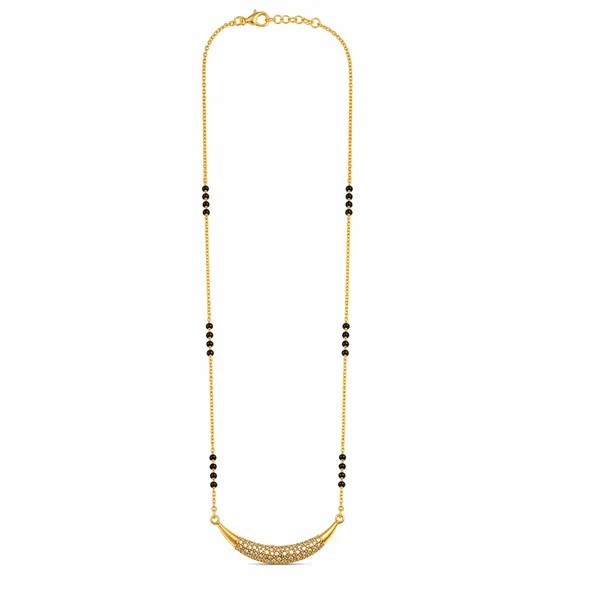 RIDHVEE_Curved_Diamond_Mangalsutra_for_Women_|_Anti-Tarnish_Gold_Plated_Black_Bead_Chain_Necklace_|_American_Diamond_Studded_Bar_Pendant_|_Elegant_Daily_Wear_&_Office_Wear_Mangalsutra_(RV-AT-MGL-009)