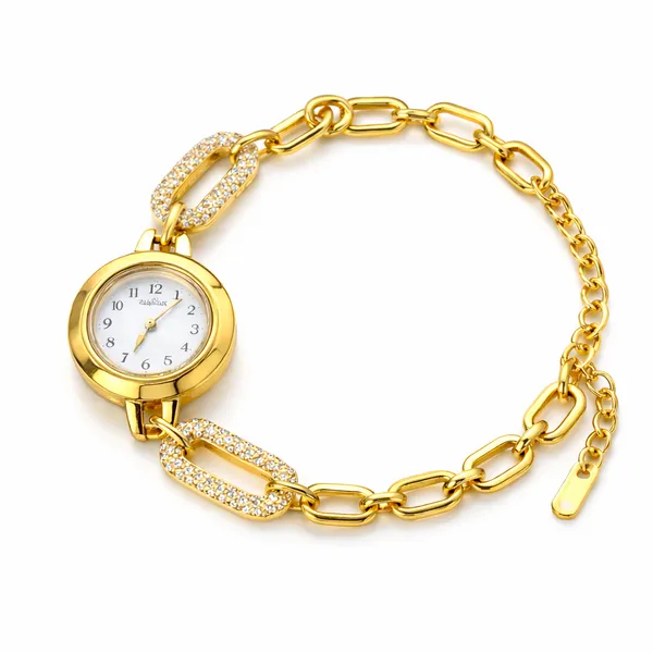 Ridhvee_Anti-Tarnish_Women'S_Gold_Bracelet_Watch_With_Cz_Accents_??Elegant_Everyday_Luxury._-_Rv-At-Brc-006