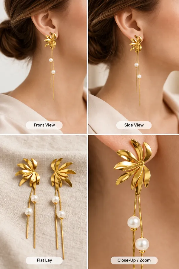 Ridhvee_Anti-Tarnish_Gold_Plated_Pearl_Drop_Earrings_For_Women_&_Girls_|_Elegant_Leaf_Design_Long_Dangle_Earrings_|_Butterfly_Clasp_|_Skin_Friendly_Lightweight_Fashion_Jewellery_|_Rv-At-Erg-013