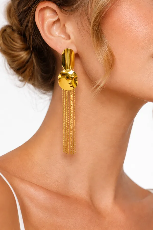 Ridhvee_Anti-Tarnish_Gold_Plated_Long_Tassel_Drop_Earrings_For_Women_&_Girls_|_Elegant_Chain_Fringe_Dangle_Earrings_|_Butterfly_Clasp_|_Skin_Friendly_Lightweight_Fashion_Jewellery_|_Rv-At-Erg-019
