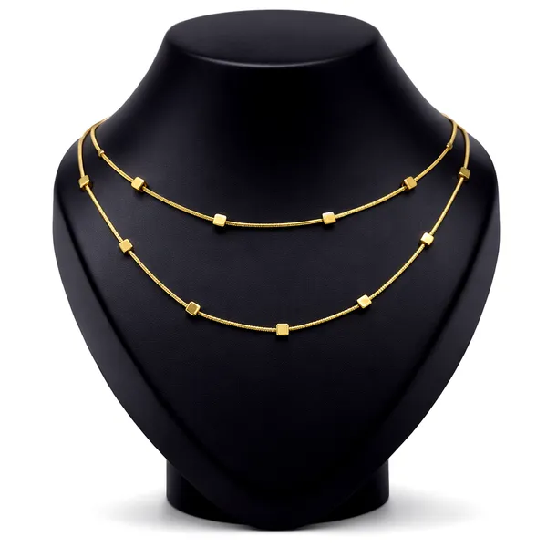 Ridhvee_Anti-Tarnish_Gold_Plated_Layered_Necklace_For_Women_&_Girls_|_Double_Layer_Cube_Bead_Chain_Necklace_|_Skin_Friendly_Lightweight_Fashion_Jewellery_|_Rv-At-Cpd-012