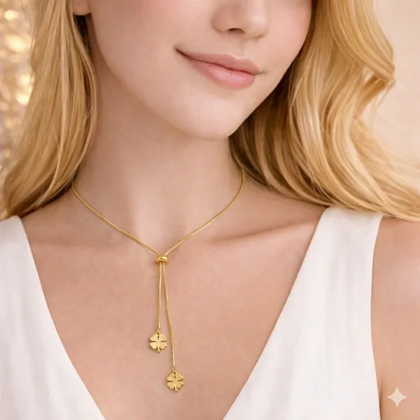 Ridhvee_Anti-Tarnish_Gold_Plated_Clover_Drop_Pendant_Necklace_For_Women_&_Girls_|_Elegant_Long_Drop_Charm_Necklace_|_Skin_Friendly_Lightweight_Fashion_Jewellery_|_Rv-At-Cpd-018