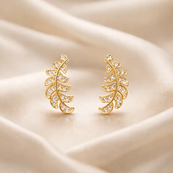 Ridhvee_Anti-Tarnish_Gold_Plated_Leaf_Crystal_Stud_Earrings_For_Women_&_Girls_|_Elegant_Leaf_Design_|_Butterfly_Clasp_|_Skin_Friendly_Lightweight_Fashion_Jewellery_|_Rv-At-Erg-010