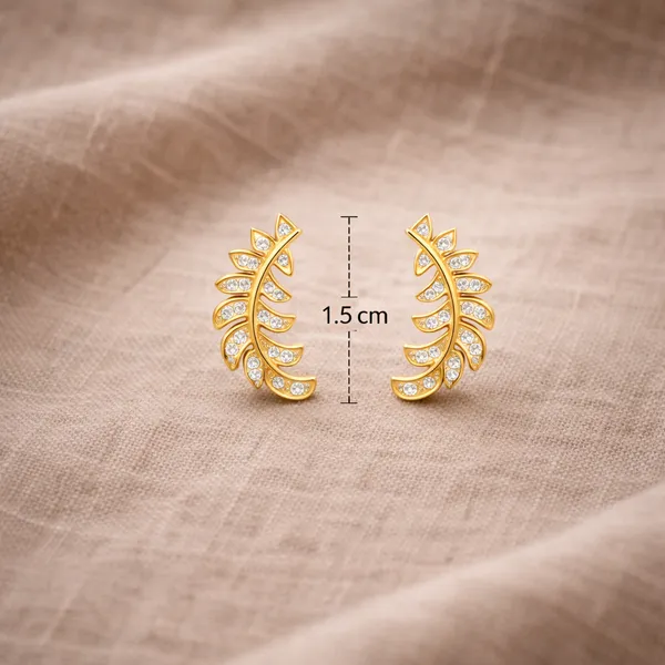 Ridhvee_Anti-Tarnish_Gold_Plated_Leaf_Crystal_Stud_Earrings_For_Women_&_Girls_|_Elegant_Leaf_Design_|_Butterfly_Clasp_|_Skin_Friendly_Lightweight_Fashion_Jewellery_|_Rv-At-Erg-010