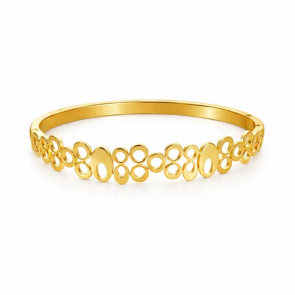 Ridhvee_Anti-Tarnish_Gold_Plated_Designer_Kada_Bangle_For_Women_&_Girls_|_Elegant_Geometric_Circle_Pattern_Bracelet_|_Skin_Friendly_Lightweight_Fashion_Jewellery_|_Rv-At-Kab-016