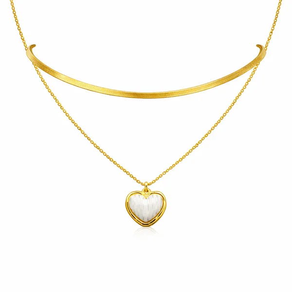 Ridhvee_Anti-Tarnish_Gold_Plated_Layered_Heart_Pendant_Necklace_For_Women_&_Girls_|_Double_Layer_Chain_With_Heart_Charm_|_Skin_Friendly_Lightweight_Fashion_Jewellery_|_Rv-At-Cpd-017