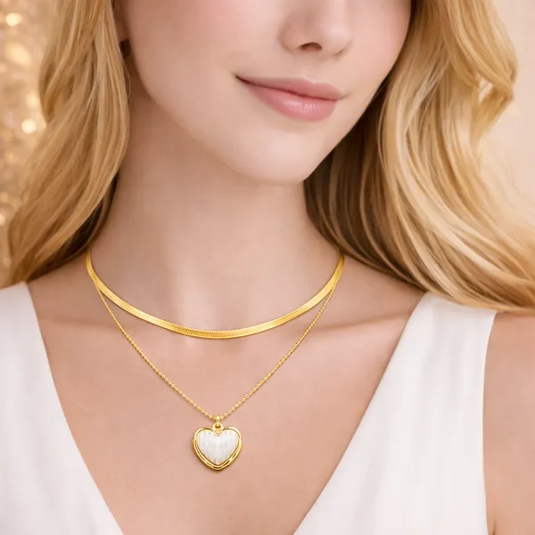 Ridhvee_Anti-Tarnish_Gold_Plated_Layered_Heart_Pendant_Necklace_For_Women_&_Girls_|_Double_Layer_Chain_With_Heart_Charm_|_Skin_Friendly_Lightweight_Fashion_Jewellery_|_Rv-At-Cpd-017