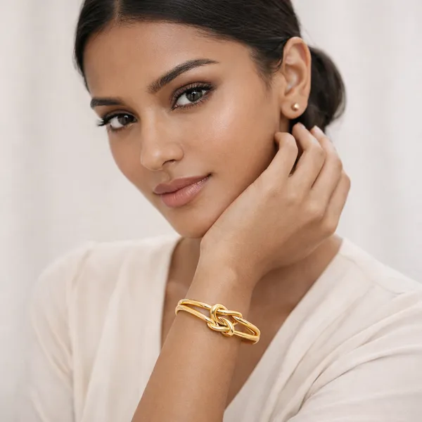 Ridhvee_Anti-Tarnish_Gold_Plated_Knot_Design_Kada_Bangle_For_Women_&_Girls_|_Elegant_Twisted_Knot_Bracelet_|_Skin_Friendly_Lightweight_Fashion_Jewellery_|_Rv-At-Kab-006