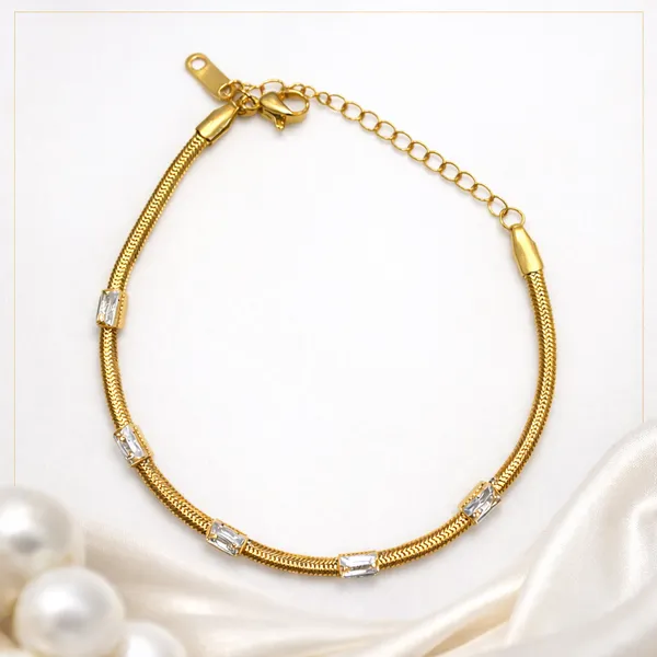 Ridhvee_Anti-Tarnish_Gold_Plated_Crystal_Bracelet_For_Women_&_Girls_|_Minimalist_Adjustable_Chain_Bracelet_With_Sparkling_Stones_|_Skin_Friendly_Lightweight_Fashion_Jewellery_|_Rv-At-Brc-013