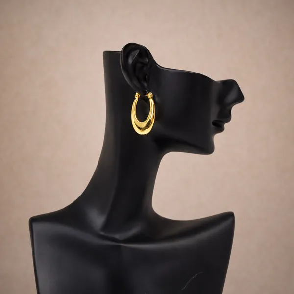 Ridhvee_Gold_Plated_Anti-Tarnish_Hoop_Earrings_For_Women_|_Stylish_Oval_Hoops_With_Butterfly_Clasp_|_Skin_Friendly_Lightweight_Earrings_For_Girls_&_Women_|_Rv-At-Erg-003