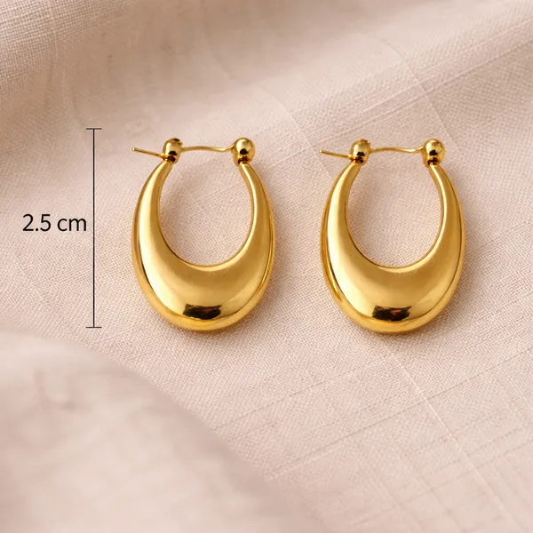 Ridhvee_Gold_Plated_Anti-Tarnish_Hoop_Earrings_For_Women_|_Stylish_Oval_Hoops_With_Butterfly_Clasp_|_Skin_Friendly_Lightweight_Earrings_For_Girls_&_Women_|_Rv-At-Erg-003