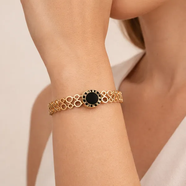 Ridhvee_Anti-Tarnish_Gold_Plated_Black_Stone_Kada_Bangle_For_Women_&_Girls_|_Elegant_Roman_Style_Bracelet_|_Skin_Friendly_Lightweight_Fashion_Jewellery_|_Rv-At-Kab-010