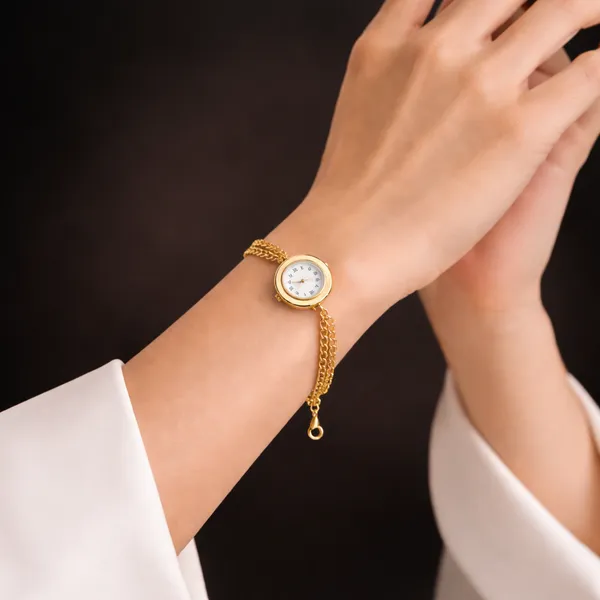 Ridhvee_Anti-Tarnish_Women'S_Gold_Bracelet_Watch_With_Cz_Accents_??Elegant_Everyday_Luxury._-_Rv-At-Brc-007