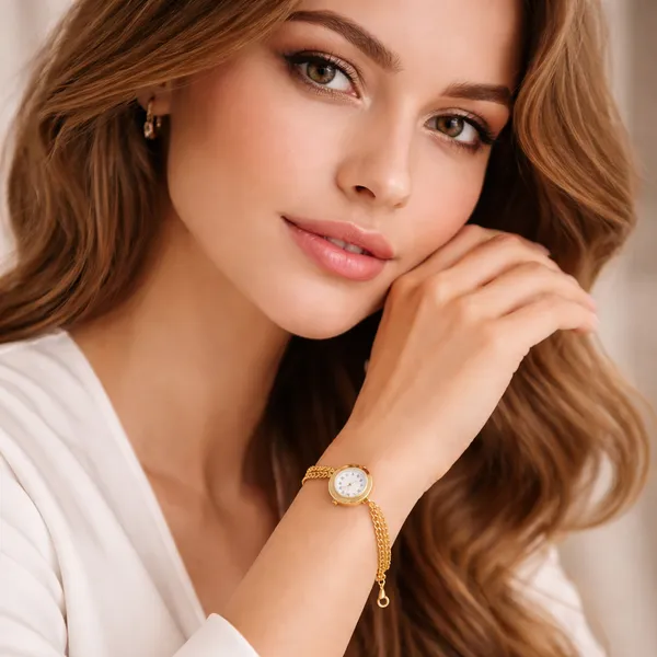 Ridhvee_Anti-Tarnish_Women'S_Gold_Bracelet_Watch_With_Cz_Accents_??Elegant_Everyday_Luxury._-_Rv-At-Brc-007