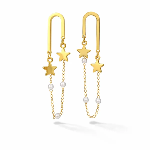 Ridhvee_Anti-Tarnish_Gold_Plated_Star_Charm_Drop_Earrings_For_Women_&_Girls_|_Pearl_Chain_Dangle_Design_|_Butterfly_Clasp_|_Skin_Friendly_Lightweight_Fashion_Jewellery_|_Rv-At-Erg-018
