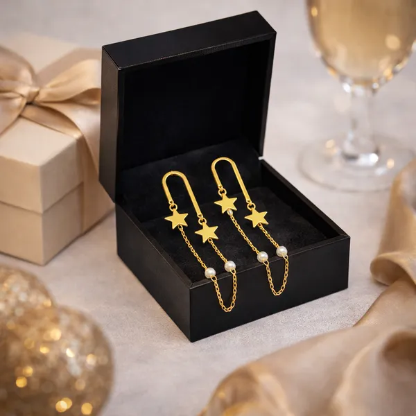 Ridhvee_Anti-Tarnish_Gold_Plated_Star_Charm_Drop_Earrings_For_Women_&_Girls_|_Pearl_Chain_Dangle_Design_|_Butterfly_Clasp_|_Skin_Friendly_Lightweight_Fashion_Jewellery_|_Rv-At-Erg-018