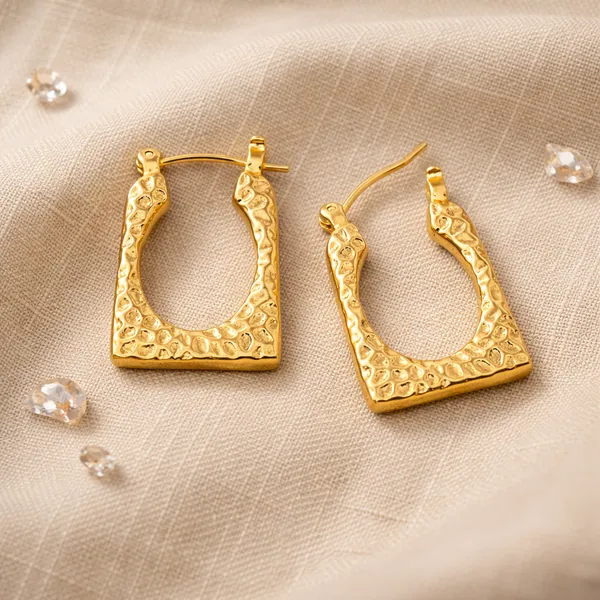 Ridhvee_Gold_Plated_Textured_Hoop_Earrings_For_Women_&_Girls_|_Anti-Tarnish_Hinged_Clasp_Earrings_|_Skin_Friendly_Lightweight_Statement_Jewellery_|_Rv-At-Erg-006