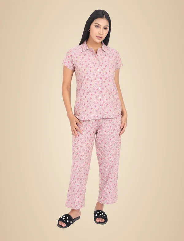Pink_Pure_Cotton_Ladies_Night_Dress_For_Adult