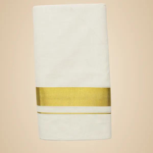 Cream_Gold_Cotton_Men'S_Double_Balaramapuram-Kodi-Double_Mundu-Jari-Dhothi-4_Mtr