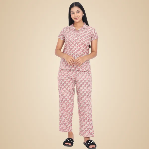 Pink_Pure_Cotton_Ladies_Night_Dress_For_Adult