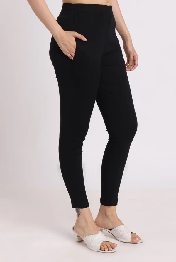Black_Rayon_Chudhidar_Pant_For_Women