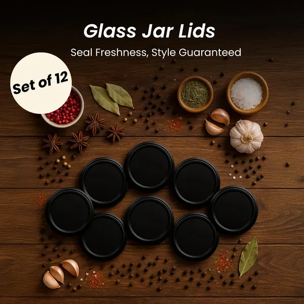 12-Piece_Black_Glass_Jar_Lids_Only_82mm_For_82_mm_Mouth_Jars
