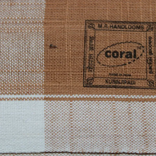 Cotton_Men'S_Single_Coral_Kavi_Mundu_With_Border-2Mtrs