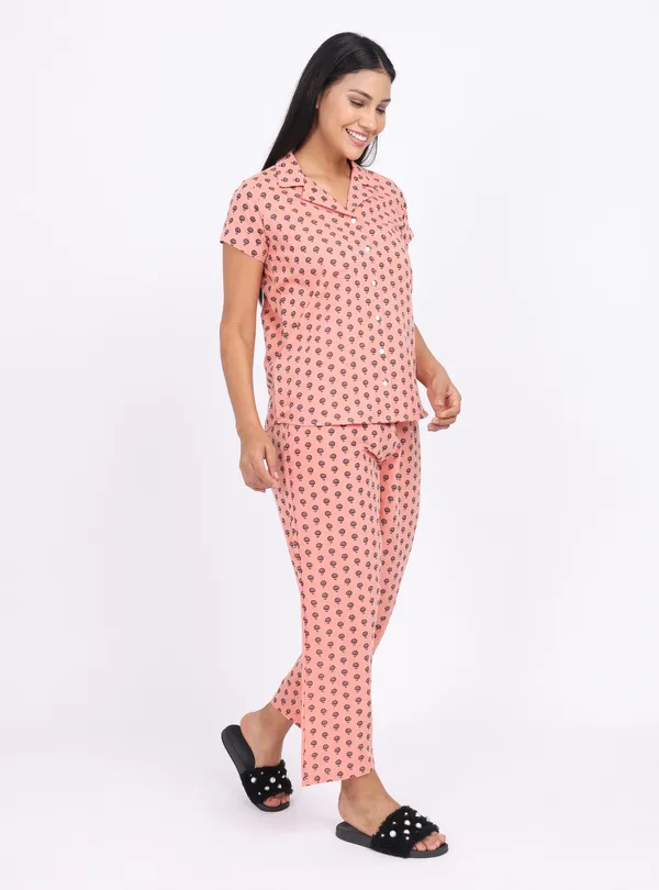 Coral_Pure_Cotton_Ladies_Night_Dress_For_Adult