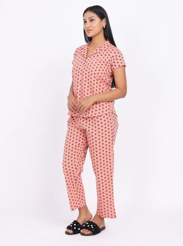 Coral_Pure_Cotton_Ladies_Night_Dress_For_Adult