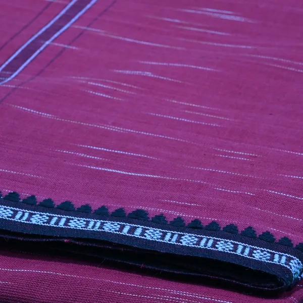 Cotton_Men'S_Single_Dhoti_With_Border-2Mtrs