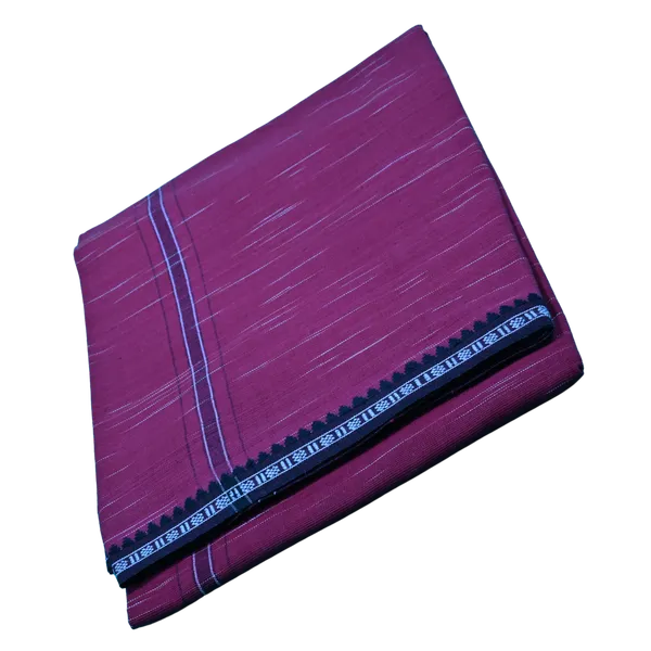 Cotton_Men'S_Single_Dhoti_With_Border-2Mtrs