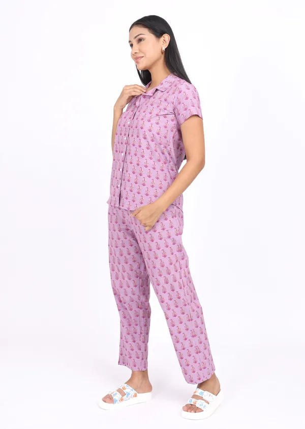 Purple_Pure_Cotton_Ladies_Night_Dress_For_Adult