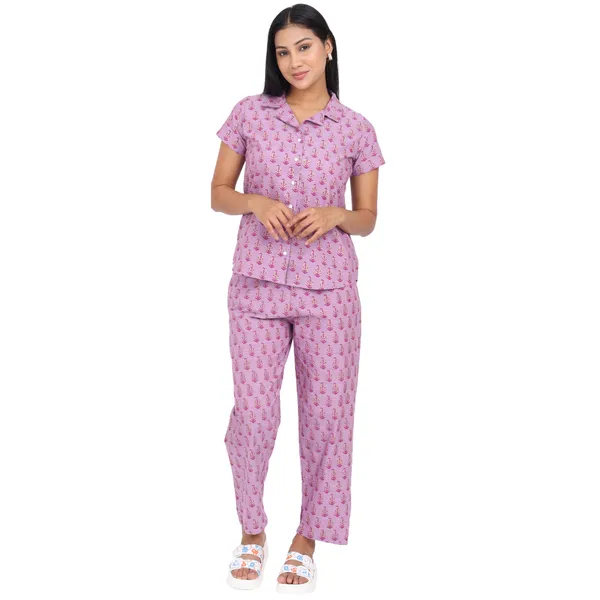 Purple_Pure_Cotton_Ladies_Night_Dress_For_Adult