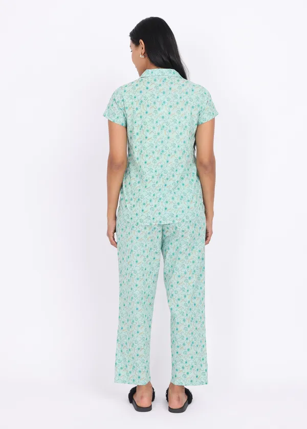 Light_Blue_Pure_Cotton_Ladies_Night_Dress_For_Adult