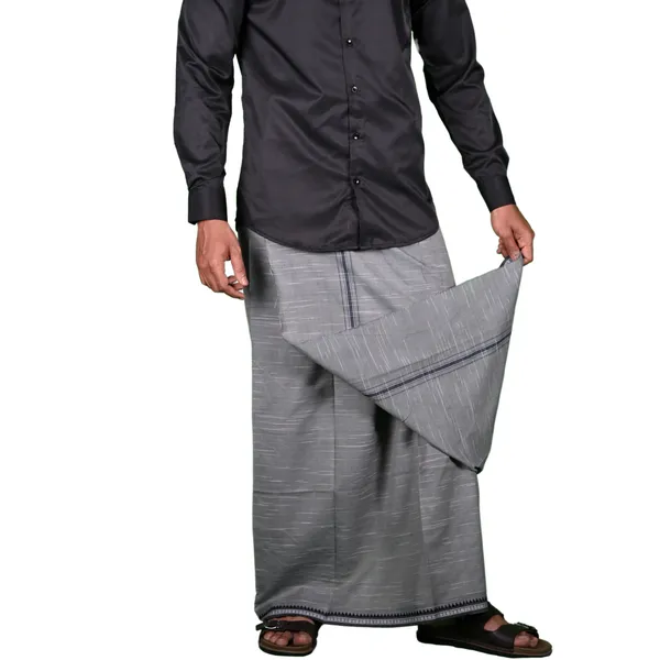 Cotton_Men'S_Single_Dhoti_With_Border-2Mtrs