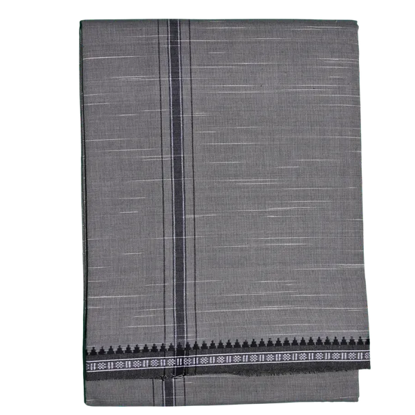 Cotton_Men'S_Single_Dhoti_With_Border-2Mtrs