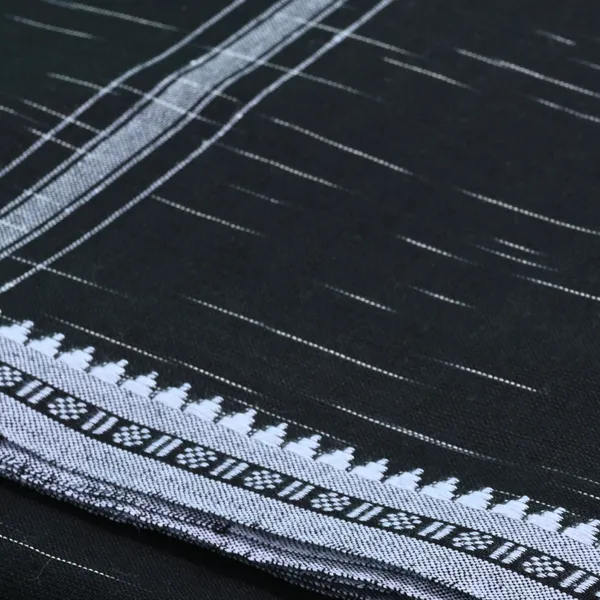 Cotton_Men'S_Single_Dhoti_With_Border-2Mtrs