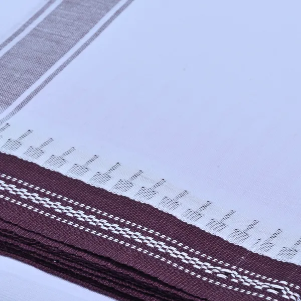 Cotton_Men'S_Single_Dhoti_With_Border-2Mtrs