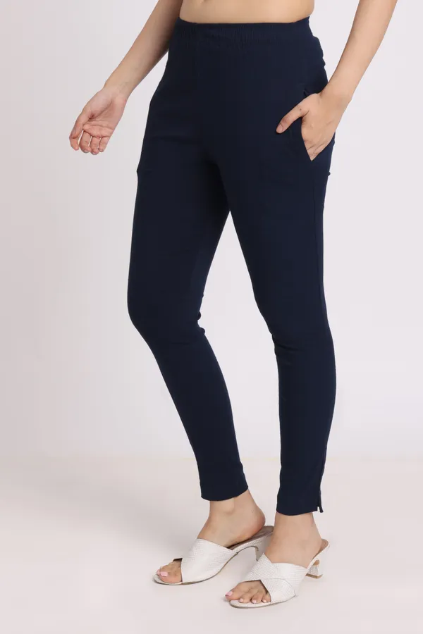 Dark_Blue_Rayon_Chudhidar_Pant_For_Women