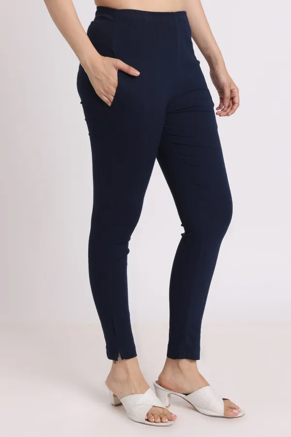 Dark_Blue_Rayon_Chudhidar_Pant_For_Women