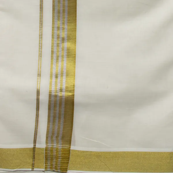Cream_Gold_Cotton_Men'S_Double_Balaramapuram-Kodi-Double_Mundu-Jari-Dhothi-4_Mtr