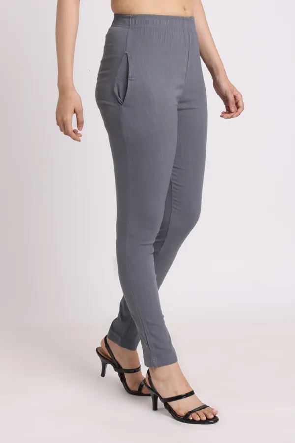 Gray_Rayon_Chudhidar_Pant_For_Women