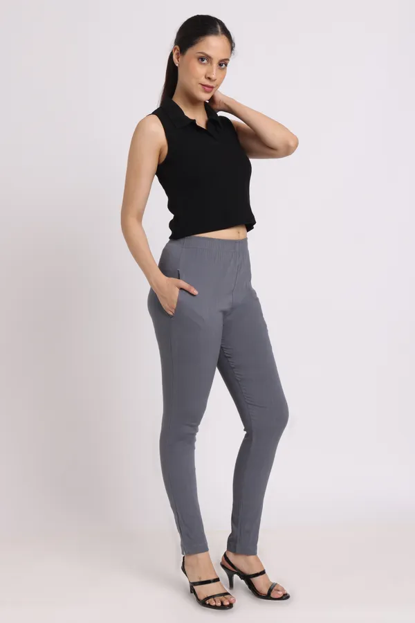Gray_Rayon_Chudhidar_Pant_For_Women